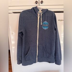 Techstyles Friday Harbor, Washington Navy Blue Zip-Up Hoodie